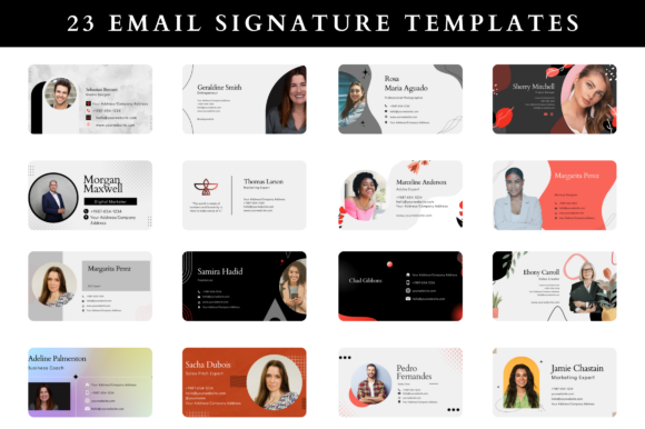 23 Email Signature Templates: Graphics for Handmade Brands