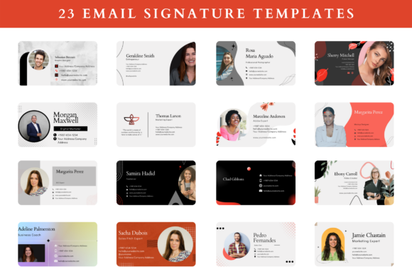 23 Premium Email Signature Templates for Graphics