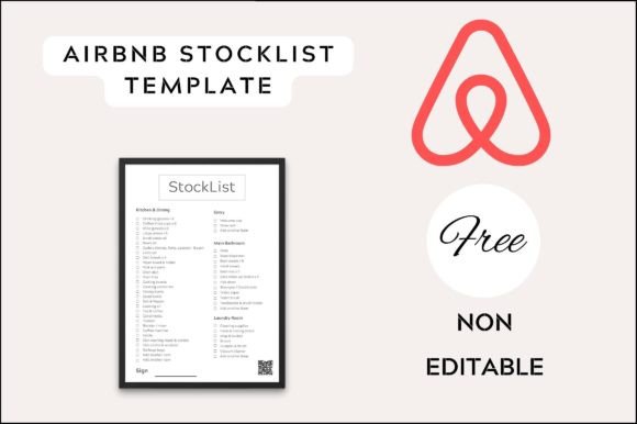 Airbnb Stocklist with QR Graphics and Freebies Review