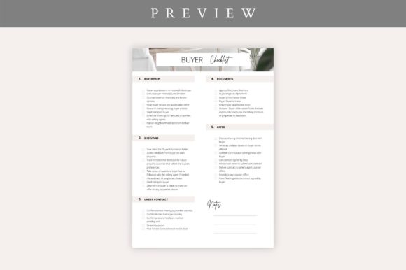 Buyer Checklist Real Estate Flyer: Modern Graphics for Designers