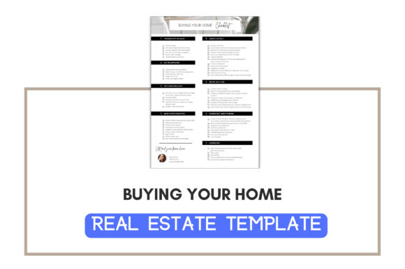 Buying Your Home Checklist Template Graphics Review