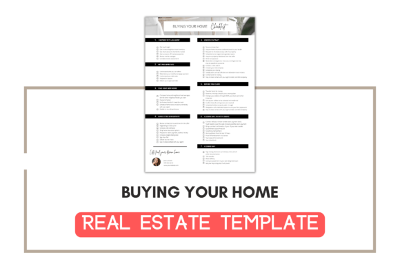 Buying Your Home Editable Checklist: Premium Graphics for Editors