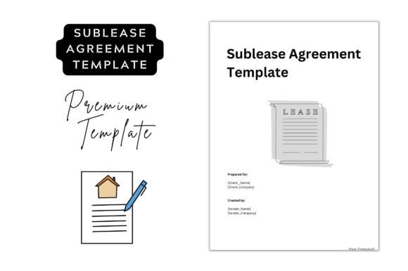 Commercial Sublease Contract Template in Graphic Design