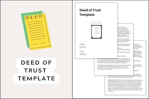 Deed of Trust Template for Professional Graphics