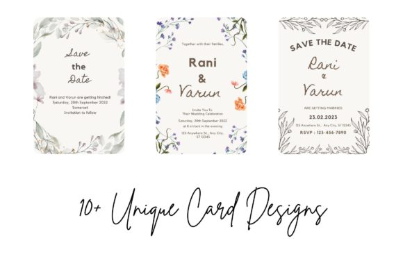 Digital Wedding Invitation Template for Modern Graphics