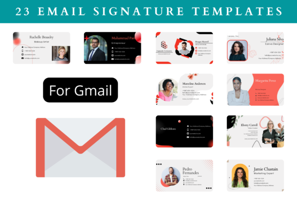 Editable Gmail Signature Templates for Modern Graphics