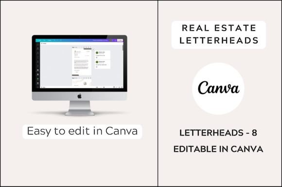Editable Real Estate Letterhead Template for Graphics
