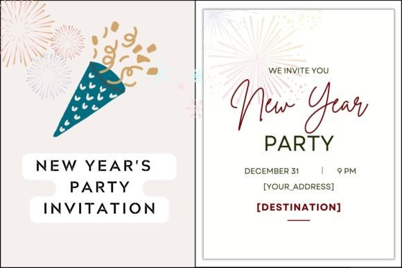 Free New Year Invite Card: A Designer's Take on Graphics and Freebies