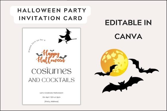 Halloween Invitation Graphics Freebies for Crafters