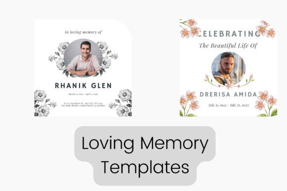 In Loving Memory Premium Template for Graphic Templates