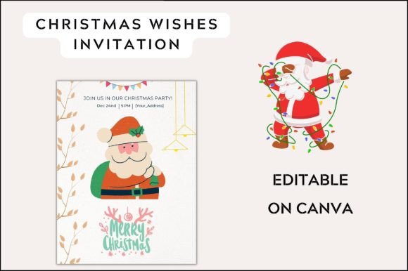 Merry Christmas Wishes Invitation Graphics