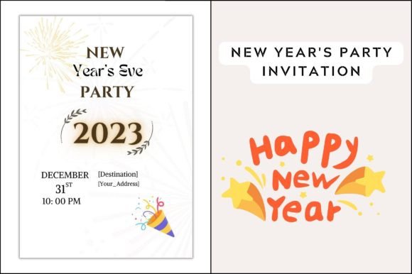 New Year Party Invite for Everyone