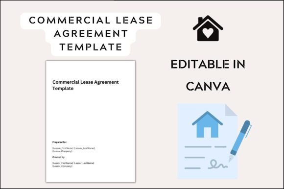 Printable Commercial Lease Contract Graphics for Branding