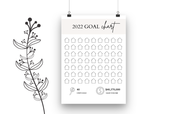 Printable Real Estate Goal Chart: Graphics & Print Templates Review