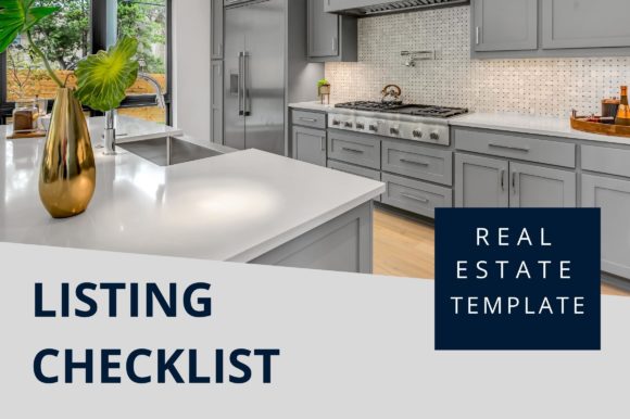Real Estate Listing Checklist Template for Graphics and Graphic Templates