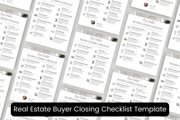 Realtor Buyer Closing Checklist: Graphics and Print Templates Review