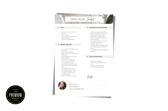 Realtor Open House Checklist Template: A Graphics Review for Sellers