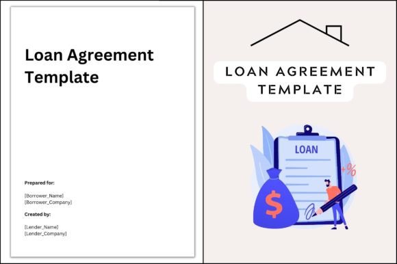 Simple Loan Agreement Template - Graphic Templates for Digital Sellers