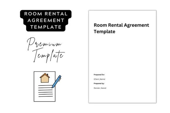 Simple Room Rental Contract Printable for Graphic Templates