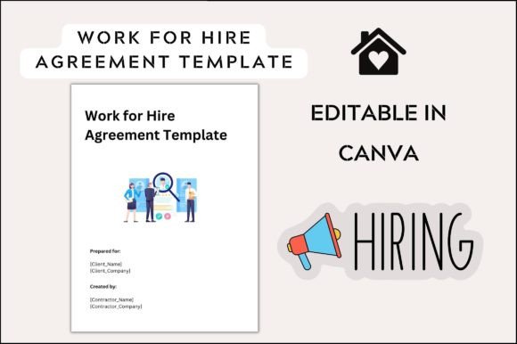 Simple Work for Hire Agreement Graphic Template Review