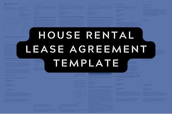 Standard House Lease Contract Template for Graphic Templates